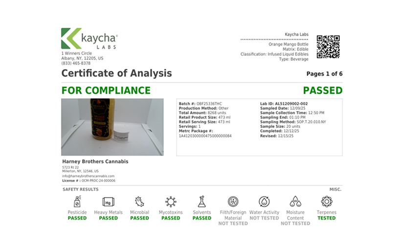 Orange Mango Bottle OBF25336THC